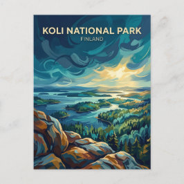Cartão Postal Parque Nacional Koli Finlândia