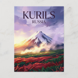 Cartão Postal Parque Nacional Kurils Rússia