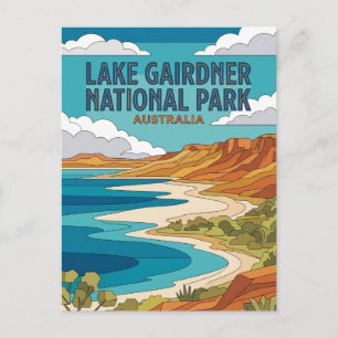 Cartão Postal Parque Nacional Lago Gairdner Austrália