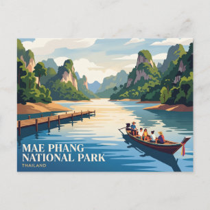 Cartão Postal Parque Nacional Mae Phang Tailândia