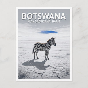 Cartão Postal Parque Nacional Makgadikgadi Pans Gweta Botsuana