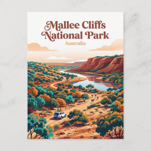 Cartão Postal Parque Nacional Mallee Cliffs Austrália