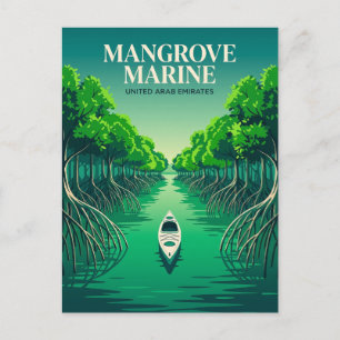 Cartão Postal Parque Nacional Marinho de Mangue Emirados Árabes
