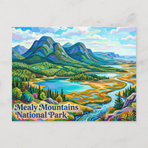 Cartão Postal Parque Nacional Mealy Mountains Canadá