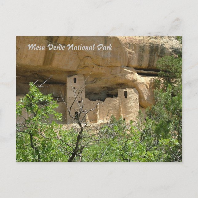 Cartão Postal Parque Nacional Mesa Verde (Frente)