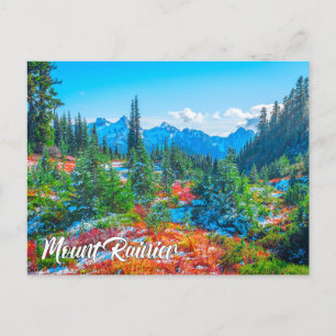 Cartão Postal Parque Nacional Mount Rainier, Washington