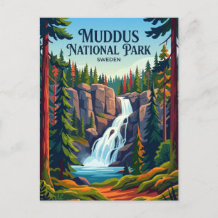 Cartão Postal Parque Nacional Muddus Suécia