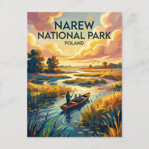 Cartão Postal Parque Nacional Narew Polônia