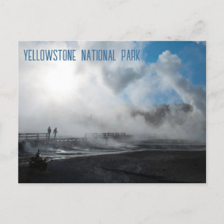 Cartão Postal Parque Nacional Norris Geyser Basin Yellowstone