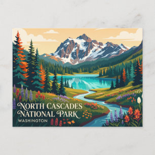 Cartão Postal Parque Nacional North Cascades Washington