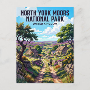 Cartão Postal Parque Nacional North York Moors Reino Unido