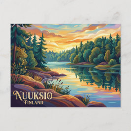 Cartão Postal Parque Nacional Nuuksio Finlândia