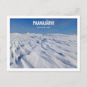 Cartão Postal Parque Nacional Paanajarvi Paisagem Invernal de Ne