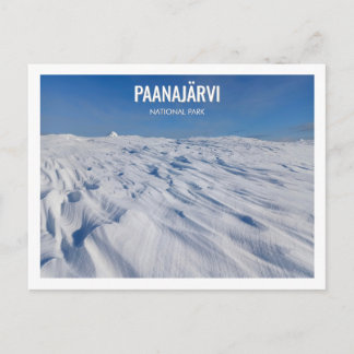 Cartão Postal Parque Nacional Paanajarvi Paisagem Invernal de Ne