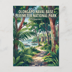 Cartão Postal Parque Nacional Perímetro da Base Naval de Olongap