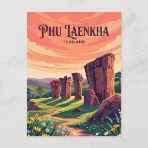Cartão Postal Parque Nacional Phu Laenkha Tailândia