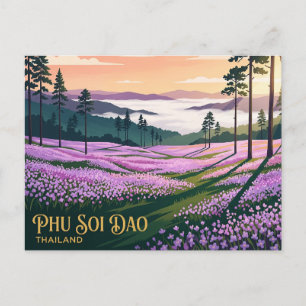 Cartão Postal Parque Nacional Phu Soi Dao Tailândia