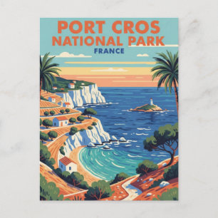 Cartão Postal Parque Nacional Port-Cros França Viagem
