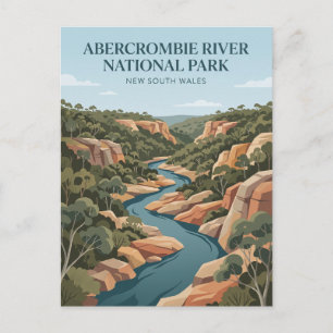 Cartão Postal Parque Nacional Rio Abercrombie Austrália
