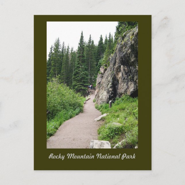 Cartão Postal Parque Nacional Rocky Mountain (Frente)