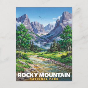 Cartão Postal Parque Nacional Rocky Mountain Colorado Viagem