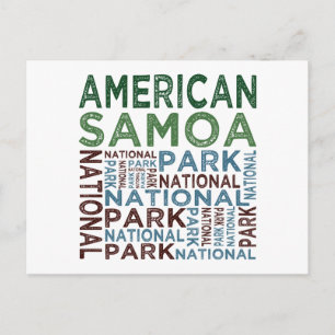 Cartão Postal Parque Nacional Samoa Americano