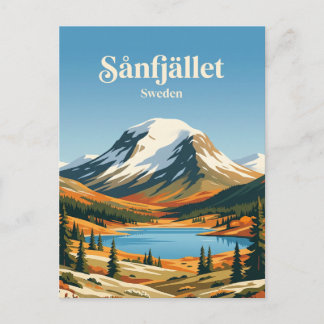 Cartão Postal Parque Nacional Sånfjället Suécia