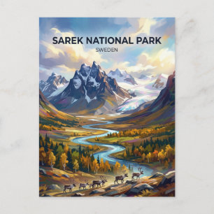 Cartão Postal Parque Nacional Sarek Suécia