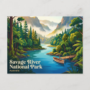 Cartão Postal Parque Nacional Savage River Austrália