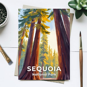 Cartão Postal Parque Nacional Sequoia Viagens pela Califórnia