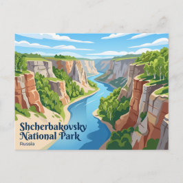 Cartão Postal Parque Nacional Shcherbakovsky Rússia