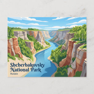 Cartão Postal Parque Nacional Shcherbakovsky Rússia