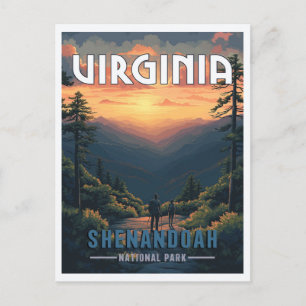 Cartão Postal Parque Nacional Shenandoah, Virgínia 
