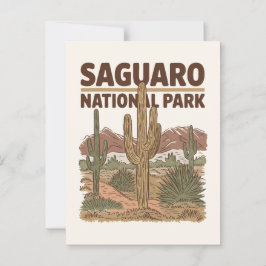 Cartão Postal Parque Nacional Sonoran Desert Saguaro