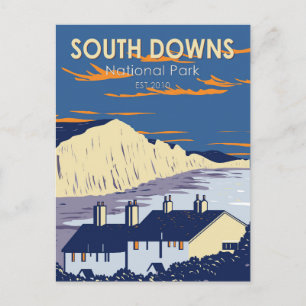 Cartão Postal Parque Nacional South Downs Seven Sisters Inglater