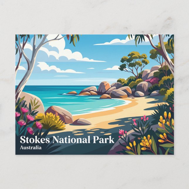 Cartão Postal Parque Nacional Stokes Austrália (Frente)