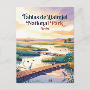 Cartão Postal Parque Nacional Tablas de Daimiel Espanha
