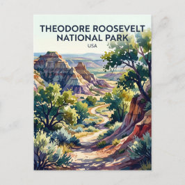 Cartão Postal Parque Nacional Theodore Roosevelt EUA