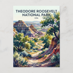 Cartão Postal Parque Nacional Theodore Roosevelt EUA