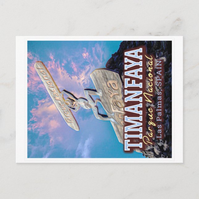 CARTÃO POSTAL PARQUE NACIONAL TIMANFAYA - ESPANHA DAS ILHAS CANÁ (Frente)