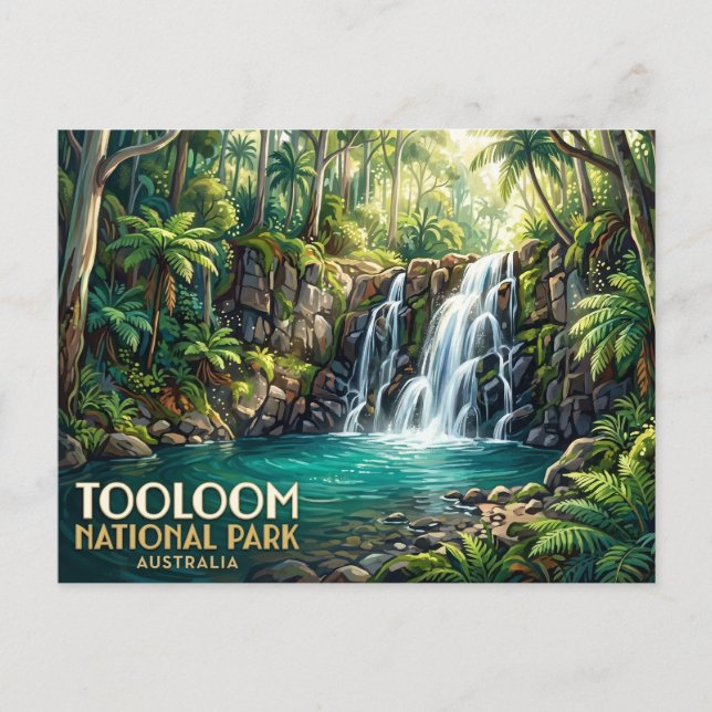 Cartão Postal Parque Nacional Tooloom Austrália (Frente)