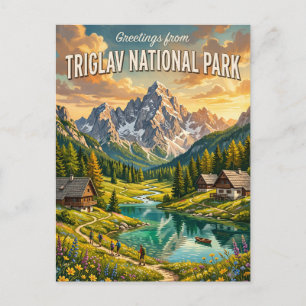 Cartão Postal Parque Nacional Triglav Eslovênia