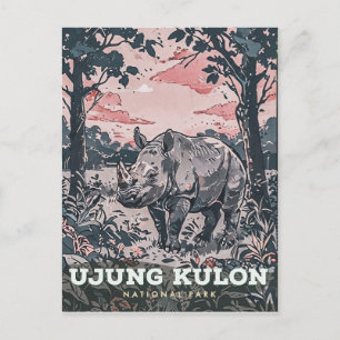Cartão Postal Parque Nacional Ujung Kulon