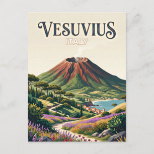 Cartão Postal Parque Nacional Vesúvio Itália