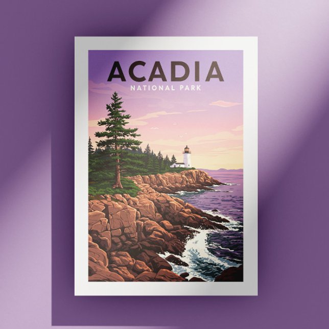 Cartão Postal Parque Nacional Vintage Acadia (Criador carregado)
