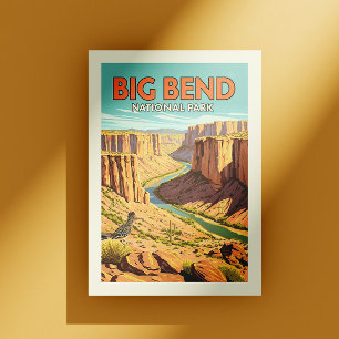 Cartão Postal Parque Nacional Vintage Big Bend