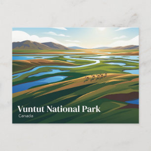 Cartão Postal Parque Nacional Vuntut Canadá