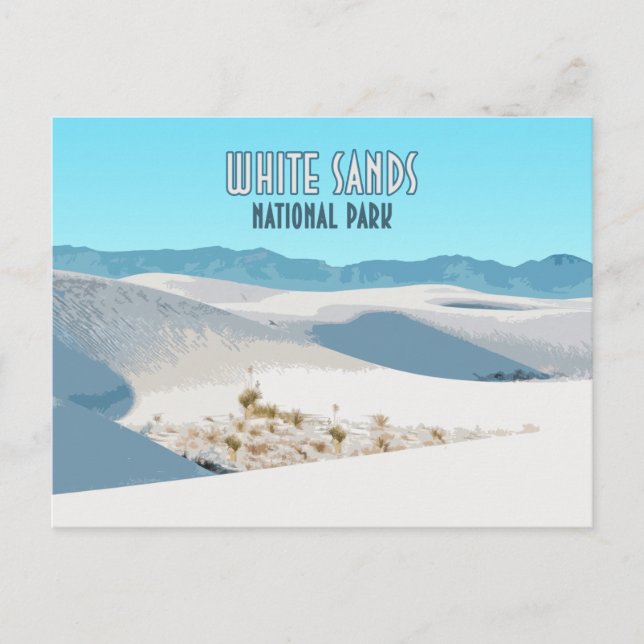 Cartão Postal Parque Nacional White Sands Novo México (Frente)