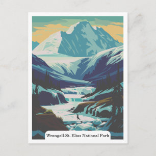Cartão Postal Parque Nacional Wrangell-St. Elias, Alasca EUA