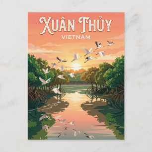 Cartão Postal Parque Nacional Xuân Thủy Vietnam